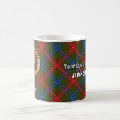 Clan Wilson Wappen über das moderne Tartan Kaffeetasse (Mittel)
