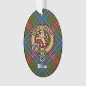 Clan Wilson Wappen über das moderne Tartan Ornament (Vorderseite)