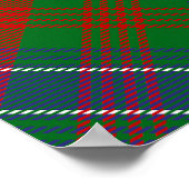 Clan Wilson Wappen über das moderne Tartan Poster (Ecke)