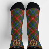 Clan Wilson Wappen über das moderne Tartan Socken (Oben)