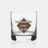 Clan Wilson Wappen über das moderne Tartan Whiskyglas (Rückseite)