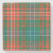 Clan-Wilsontartan-karierter SteinUntersetzer (Vorderseite)