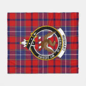 Clan Wishart Dress Tartan Kariert Fleecedecke (Vorderseite (Horizontal))