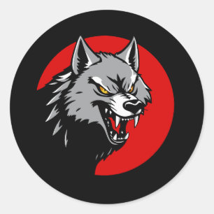 Clan Wolf Dragoons Battletech-Clan Runder Aufkleber