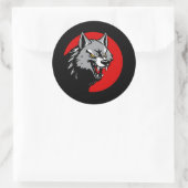 Clan Wolf Dragoons Battletech-Clan Runder Aufkleber (Tasche)
