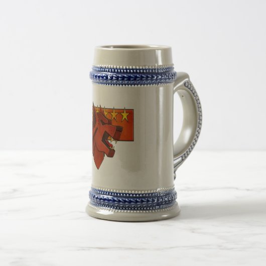 Clan-Wolf Stein Bierglas (VorderseiteRechts)