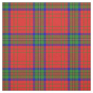 Clan Wood Red Dress Scottish Tartan Karierte Fabri Stoff