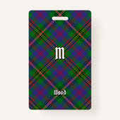 Clan Wood Tartan Ausweis (Vorderseite)