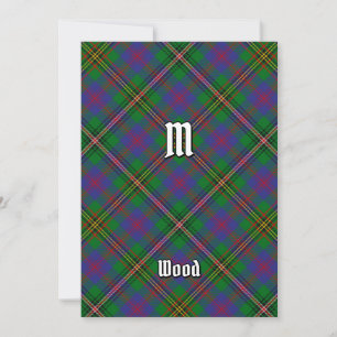 Clan Wood Tartan Einladung