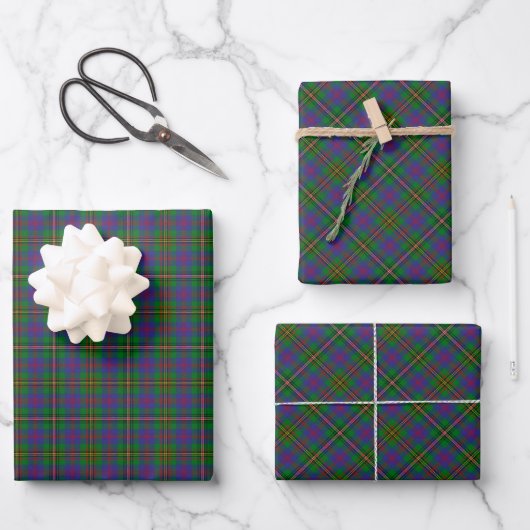 Clan Wood Tartan Geschenkpapier Set (Vorderseite)