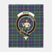 Clan Wood Tartan Kariert Fleecedecke (Vorderseite)