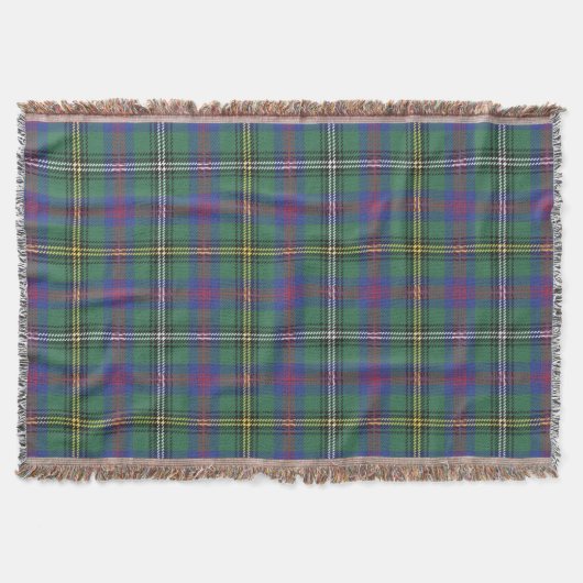 Clan Wood Tartan Kariert schottisches Kilt-Muster Decke (Vorderseite)