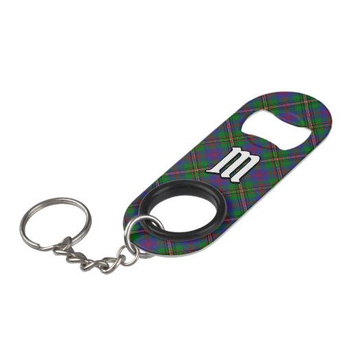 Clan Wood Tartan Mini Flaschenöffner (Vorderseite Schrägansicht)