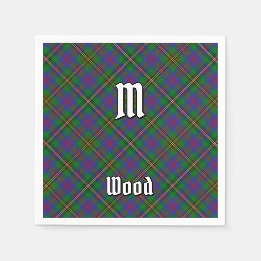Clan Wood Tartan Serviette (Vorderseite)