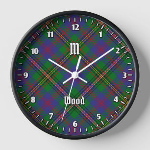 Clan Wood Tartan Uhr