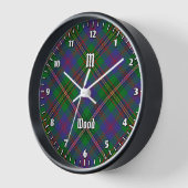 Clan Wood Tartan Uhr (Winkel)