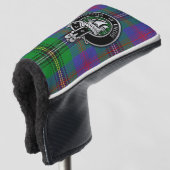Clan Wood Wappen & Tartan Golf Head Cover Golf Headcover (3/4 Vorderseite)