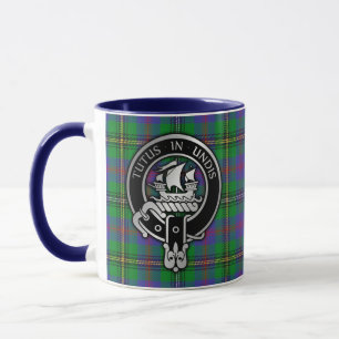 Clan Wood Wappen & Tartan Tasse