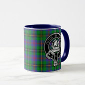 Clan Wood Wappen & Tartan Tasse (VorderseiteRechts)