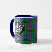 Clan Wood Wappen & Tartan Tasse (Vorderseite Links)