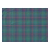 Clan Young Green und Blue Scottish Tartan Tischdecke (Vorderseite (Horizontal))