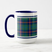 Clan Young Tartan Green und Blue Kariert Tasse (Links)