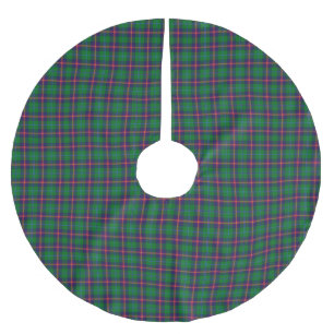 Clan Young Tartan Karo Polyester Weihnachtsbaumdecke