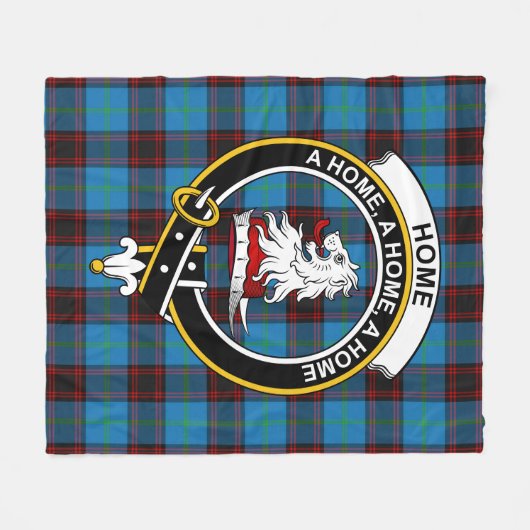 Clan Zuhause Ancient Tartan Kariert Fleecedecke (Vorderseite (Horizontal))