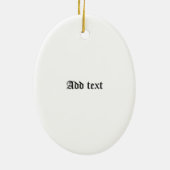 Clan Zuhause Wappen Abzeichen und Tartan Keramik Ornament (Hinten)