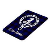 Clan Zuhause Wappen Abzeichen und Tartan Magnet (Linke Seite)