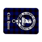 Clan Zuhause Wappen Abzeichen und Tartan Magnet (Horizontal)