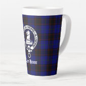 Clan Zuhause Wappen Abzeichen und Tartan Milchtasse (Rechte Ecke)