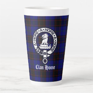 Clan Zuhause Wappen Abzeichen und Tartan Milchtasse