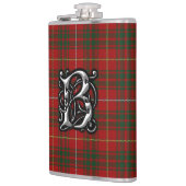 ClanBrucetartan-alte Schottland-Flasche Flachmann (Links)