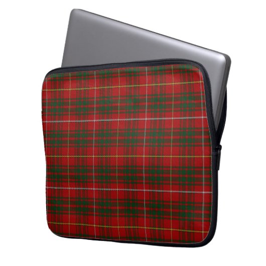 ClanBrucetartan-karierte Laptop-Abdeckung Laptopschutzhülle (Vorderseite Links)