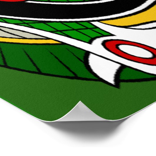 Clancy Celtic Dragon Poster Print (Ecke)