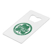 Clancys Merch Geldbeutel Flaschenöffner (Rückseite Schrägansicht)