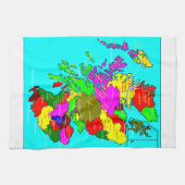 Clane von Schottland-Karte Geschirrtuch (Horizontal)