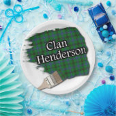 ClanHenderson schottischer Tartan-Pinsel Pappteller (Party)