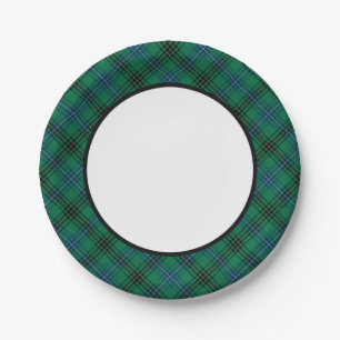 ClanHendersontartan-Grenze Pappteller