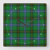 ClanHendersonTartan Quadratische Wanduhr (Vorderseite)