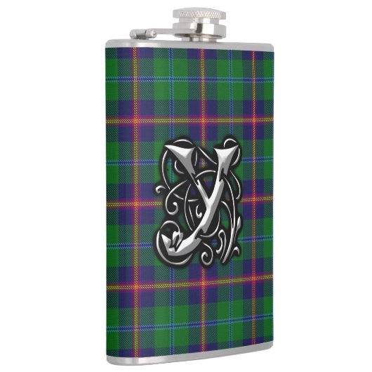 Clanjunger Tartan-alte Schottland-Flasche Flachmann (Rechts)