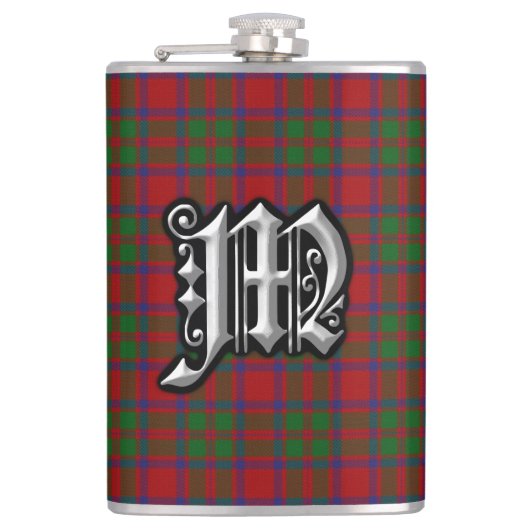ClanMacKintosh McIntosh Tartan-alte Flachmann (Vorderseite)
