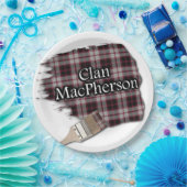 ClanMacPherson schottischer Tartan-Pinsel Pappteller (Party)