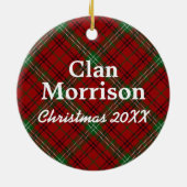 ClanMorrisonScottishTartan Keramikornament (Hinten)
