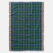 ClanMorrisonTartan Decke (Vorderseite Vertikal)