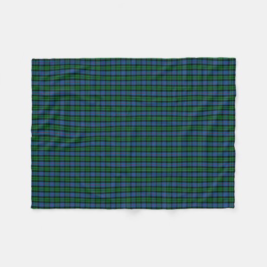 ClanMorrisonTartan Fleecedecke (Vorderseite (Horizontal))