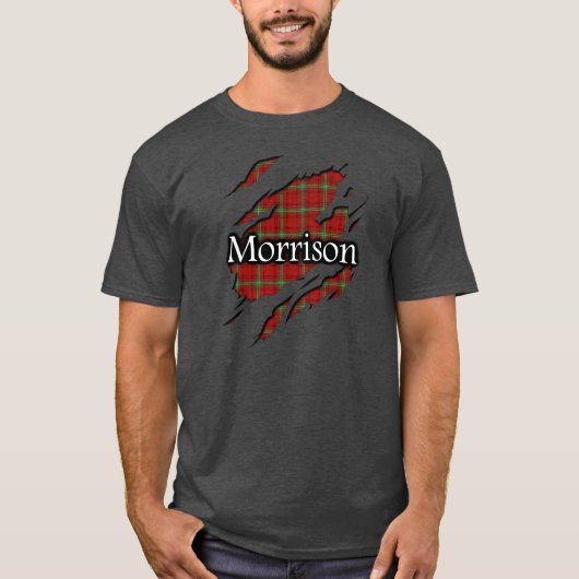 ClanMorrisontartan-Geist-Shirt T-Shirt (Vorderseite)