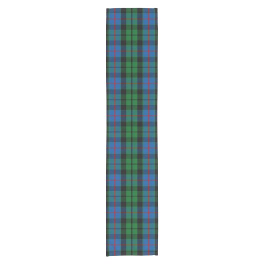 ClanMorrisonTartan Kurzer Tischläufer (Vorderseite)