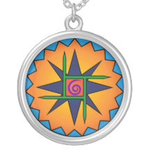 Clann Bhride Silver Plated Necklance 1.44" Charm